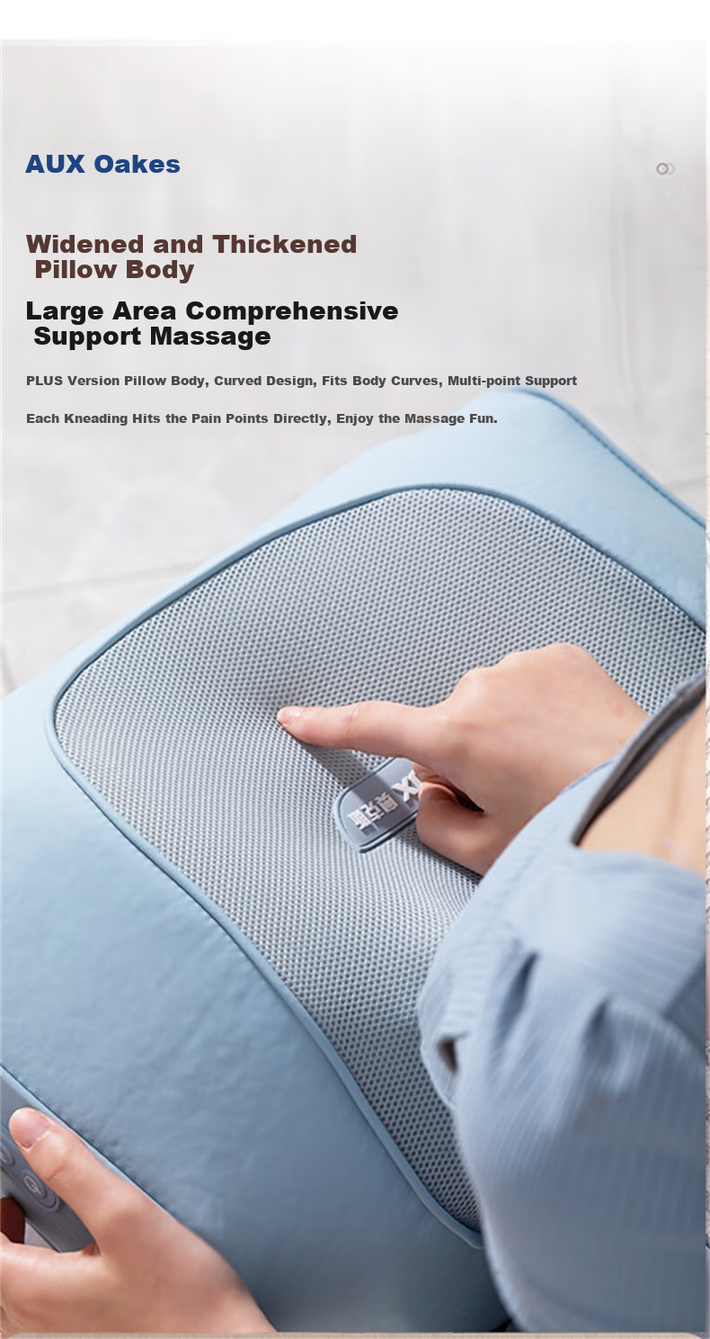 AUX Cervical Massager 12D-827 (Gift Box), Back Massager, Massage Pillow, Neck And Shoulder Massager, Birthday Gift 4