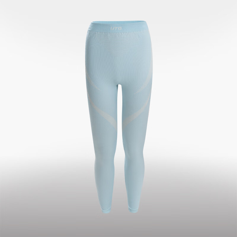 UTO Merino Wool Quick-Dry Ski Thermal Underwear Fashion Sportswear (Sky Blue Pants) Women M