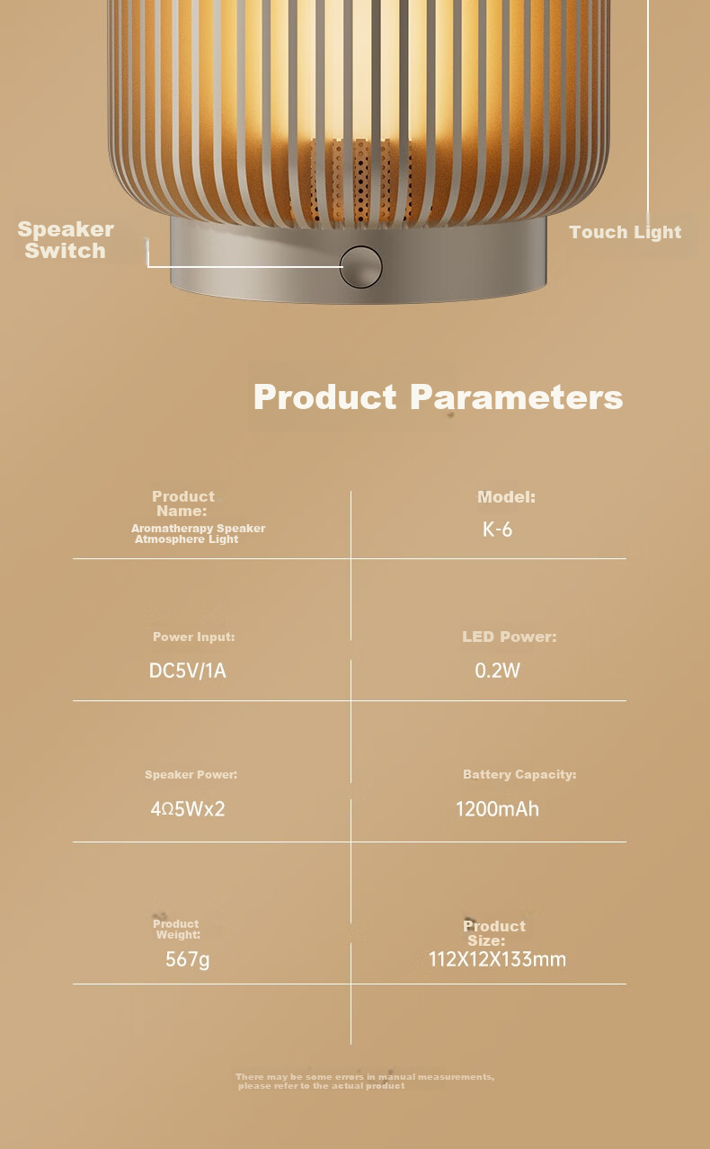 Kuangxiang Aroma Diffusing Bluetooth Speaker, Sound Atmosphere Lamp Flame Lamp Solid Wood Fragrance Dispenser for Living Room Bedroom Study Decoration, Birthday Mid-Autumn Festival Gift for Boyfriend Girlfriend 8