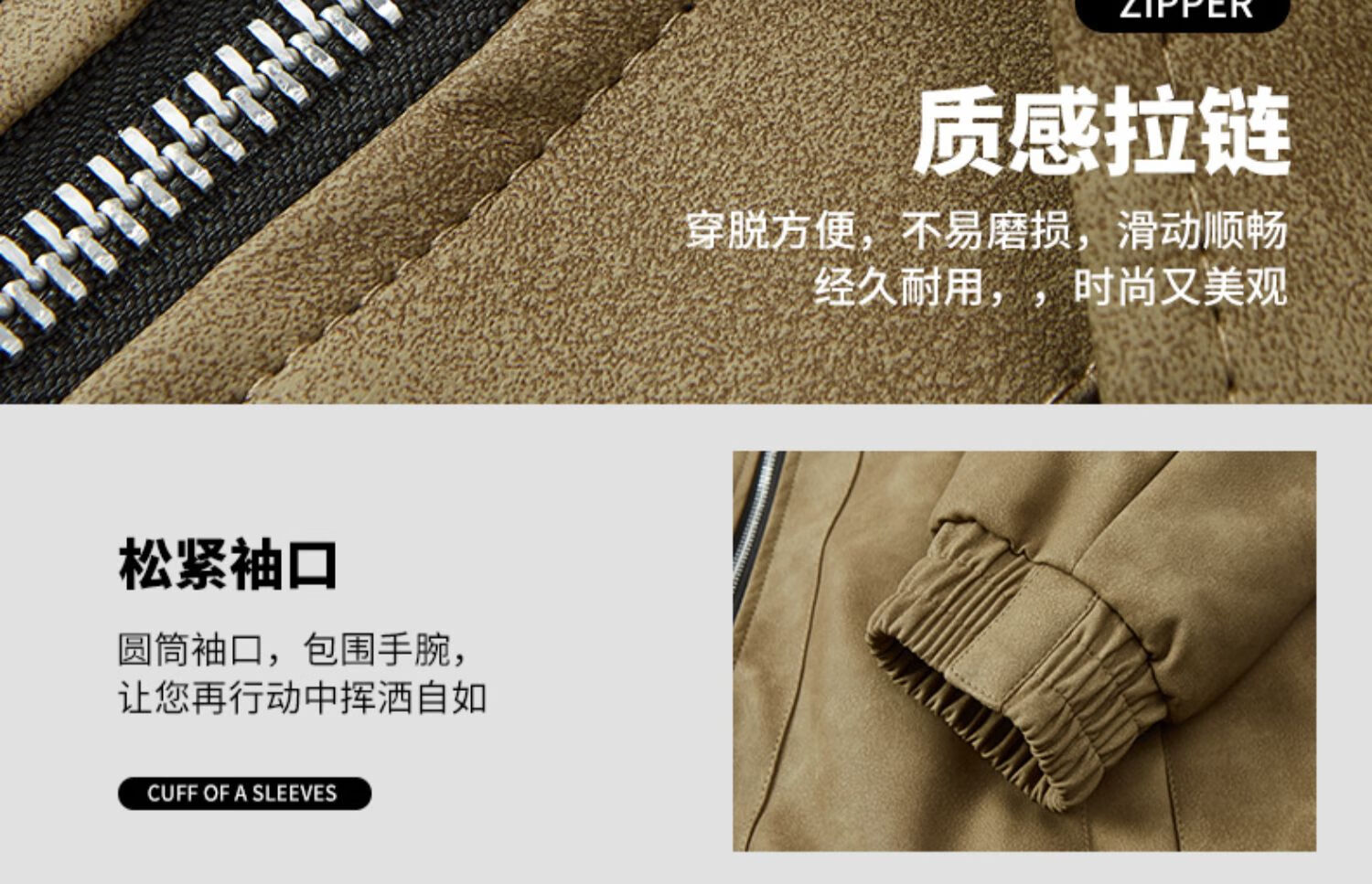Dingfengbaoluo American Style PU Leather Jacket Men Autumn Winter Fleece Thickened Loose High-Grade Warm Leather Coat XHR72 Brown M 3