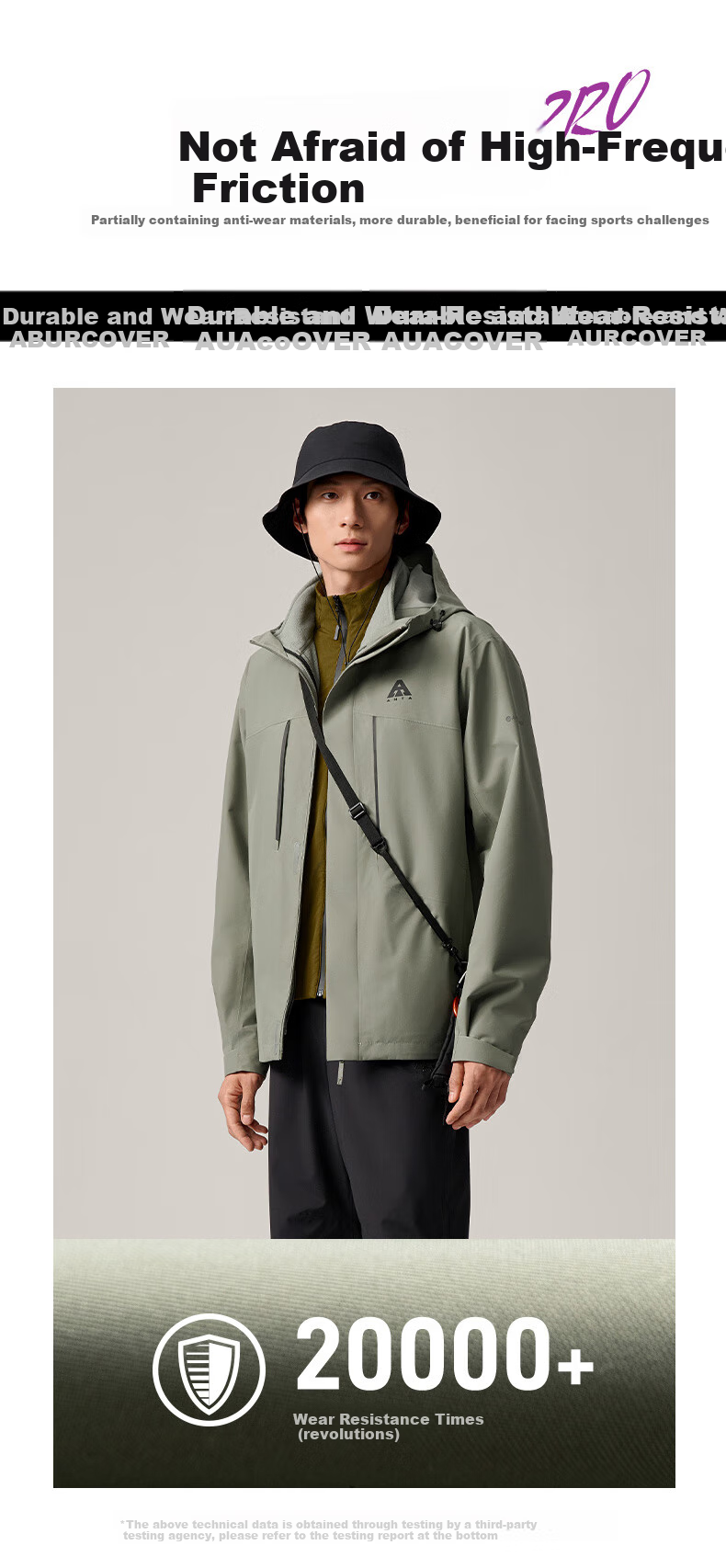 ANTA Water Shell Jacket | Dadi Zhike 3.0 Functional Three-In Jacket for Men, Windproof, Waterproof, Fleece-Lined Two-Piece Set 18