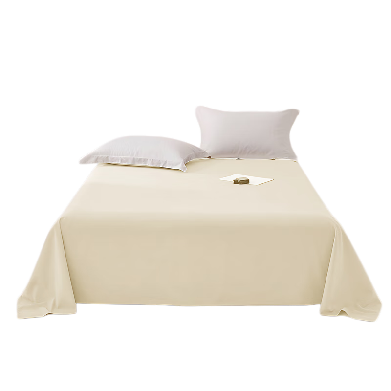 JD Jingzao Vita Cotton Bed Sheet 100% Pure Cotton Class A Antibacterial Full Cotton Bed Cover Single Piece 200x230cm Pear White