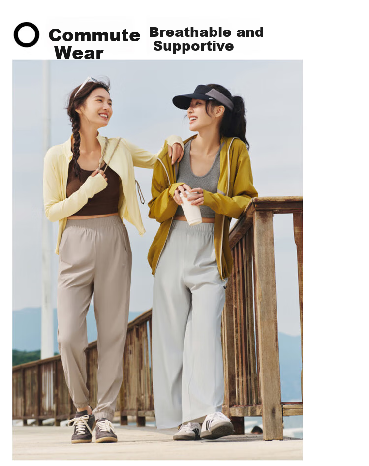 Beneunder Wide-Leg Pants, Casual Trousers for Women, Sports Ice Silk Sun Protection Long Pants, Loose Fit Spring And Summer Soft Support, New Style AL844, Size 25 10