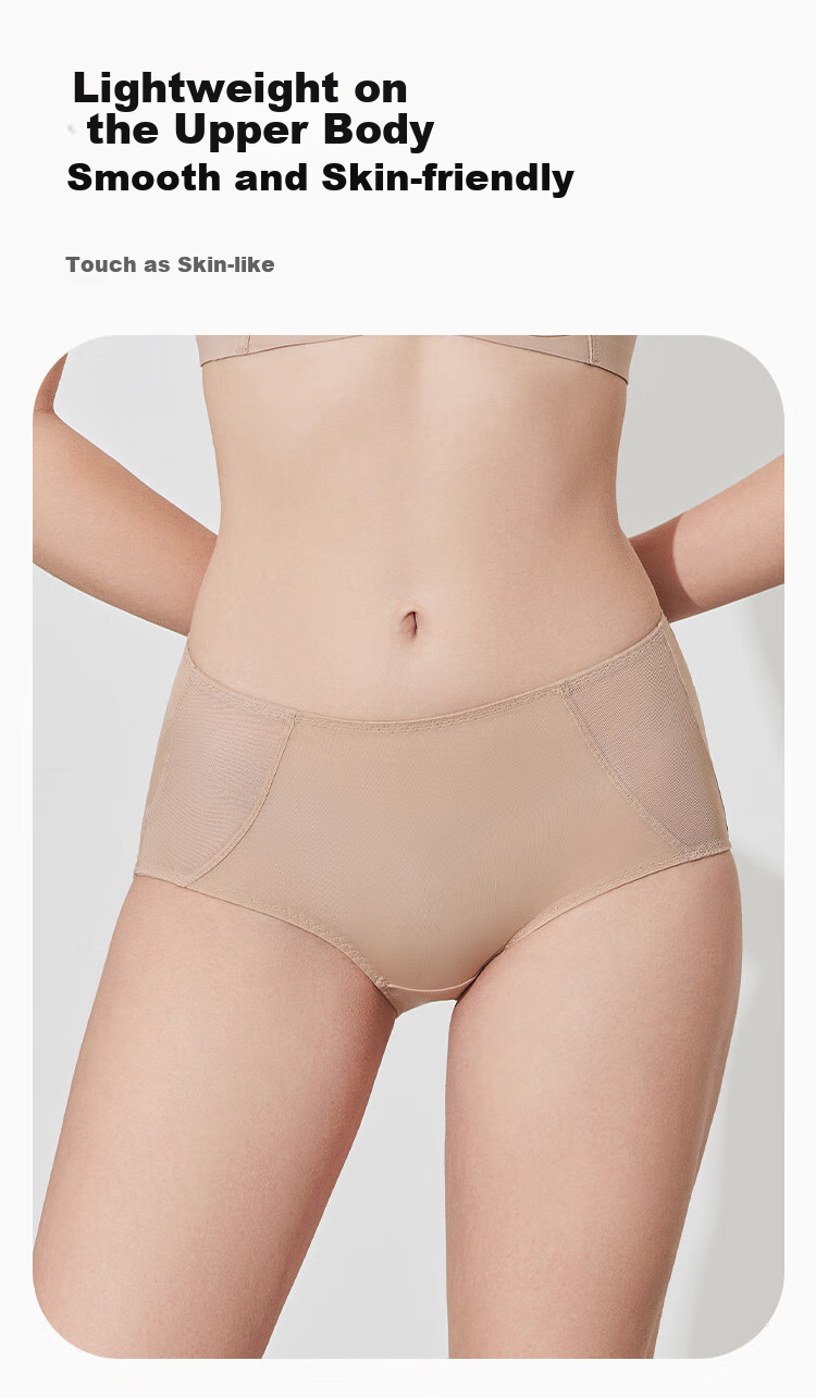Ordifen 26 New Women's Underwear, Lightweight, Perforated Cups, Breathable, Smooth Surface, Seamless, Large Bust, Low-Collar Bra Set, XB4210 10