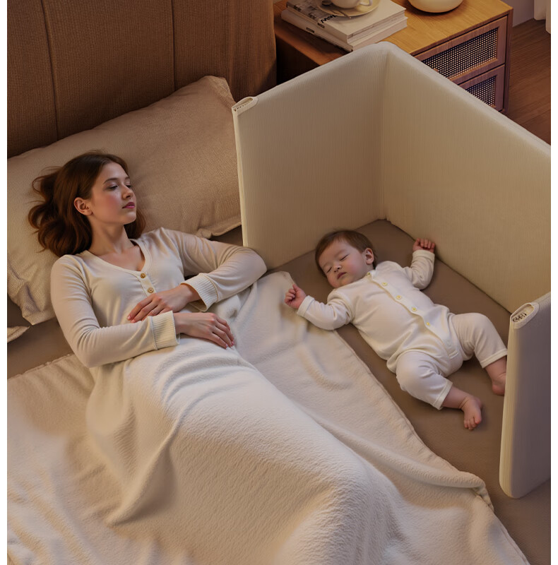 YEEHOO No-Installation Bed Rail Single-Sided Baby Bed Guardrail 1.5m Portable Elevated Side Anti-Fall Crib Rail 18