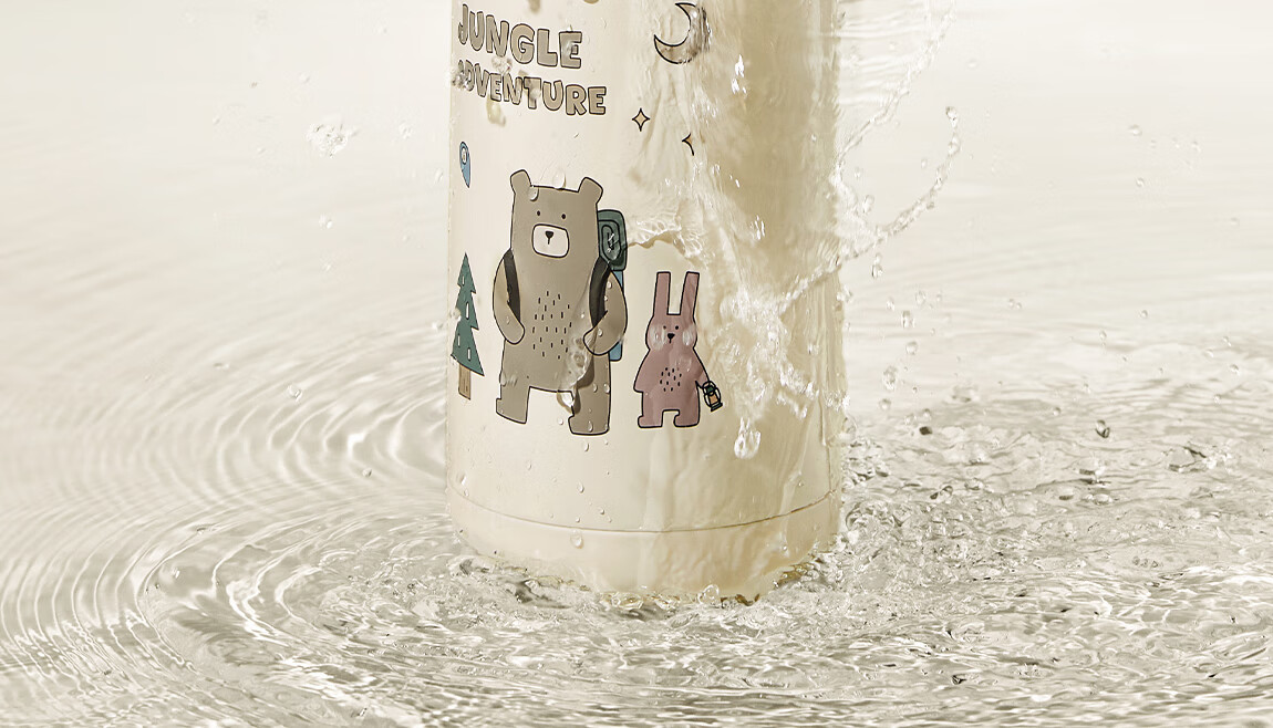 BEIE BEIESTATE Explorer Kids Insulated 3-in-1 Straw Cup 316L Stainless Steel Kindergarten Baby Water Bottle School Use 28