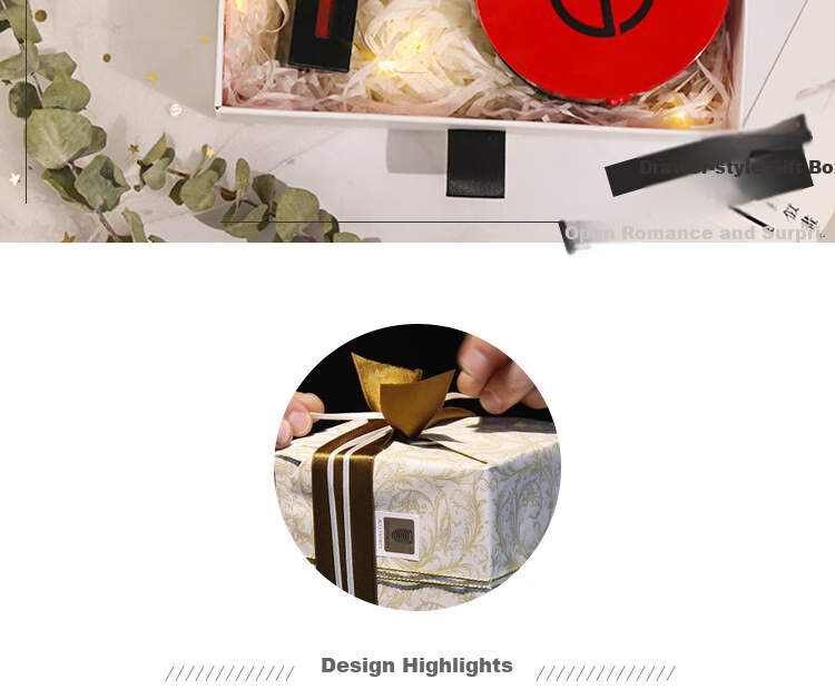 TaTanice Gift Box, Empty Box Gift, Birthday Present Packaging Box, Storage Box, Gift Box, Back-To Storage Drawer-Style 2