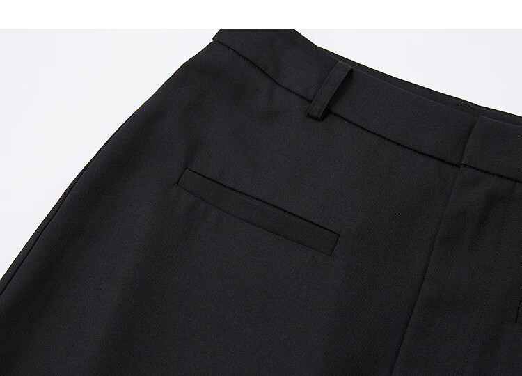 Demana [Smart Commuting] Autumn Simple Style Imitation Craft One-Shoulder Pocket Straight Split Mid-Length Women's Skirt 2