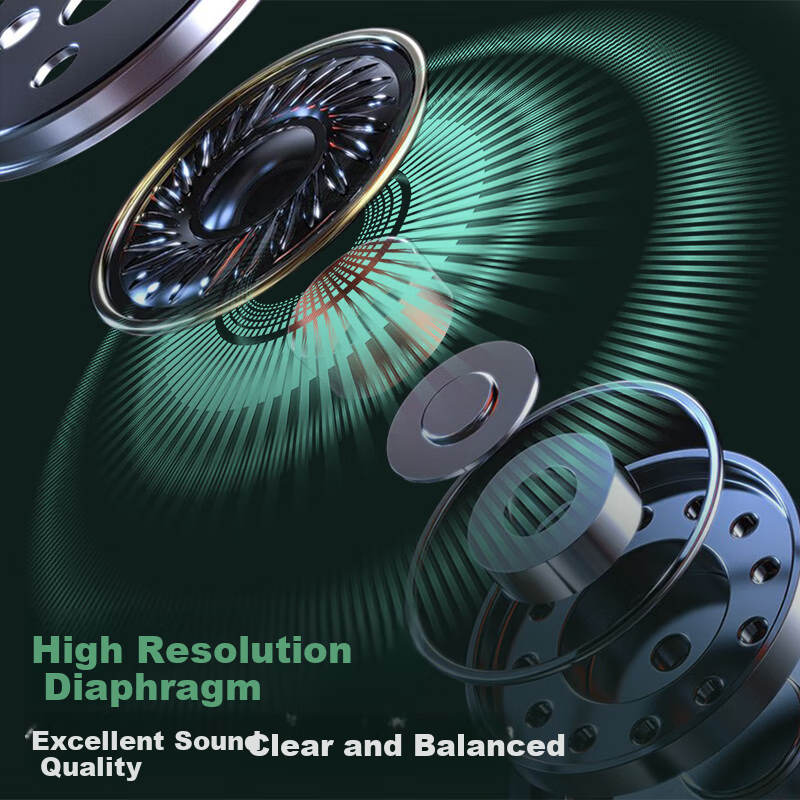 Aigo Wired Headphones with Type-C Digital Interface, Flat Plug, for Sleep Music And Exercise, Compatible with Android, IPhone, Apple Computers And Phones, A110D