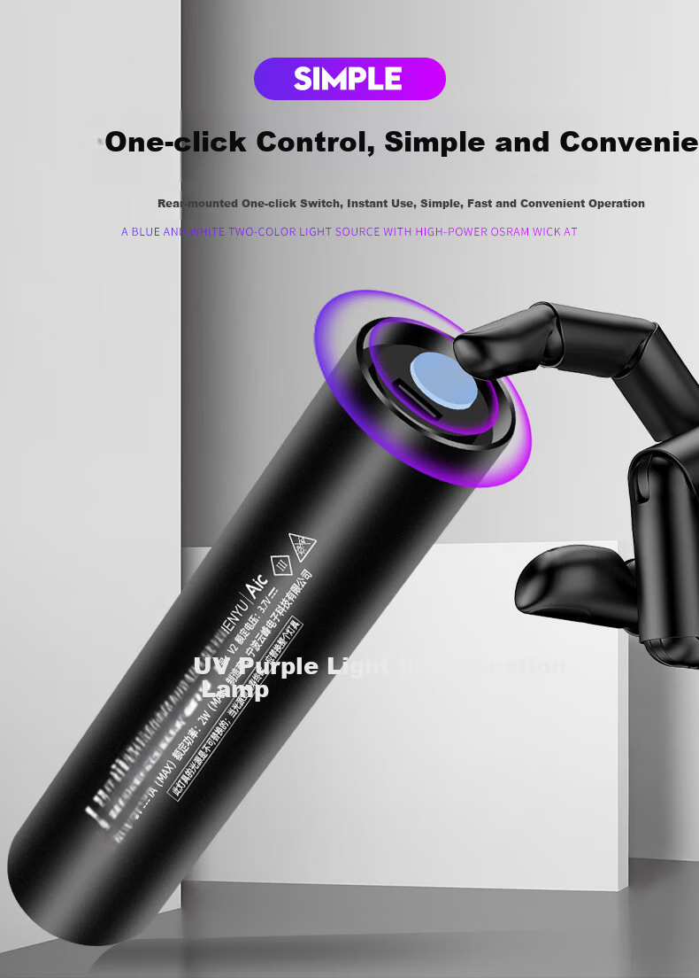 SHENYU Wood's Light Cat Ringworm Lamp for Dog Ringworm, Pet Fungal Detection, Currency Inspection Light, UV Flashlight V7 8