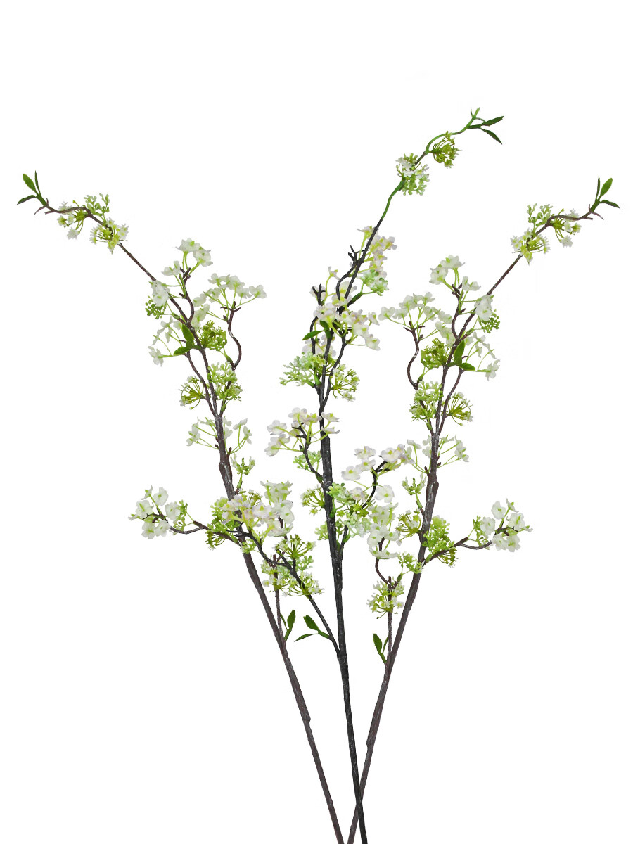 Qiju Elegant Collection Artificial Chinese Style High Branch Festive Peach Blossom New Year Spring Festival Home Living Room Atmosphere Decorative Bouquet Pink 3 Stems 20094 5
