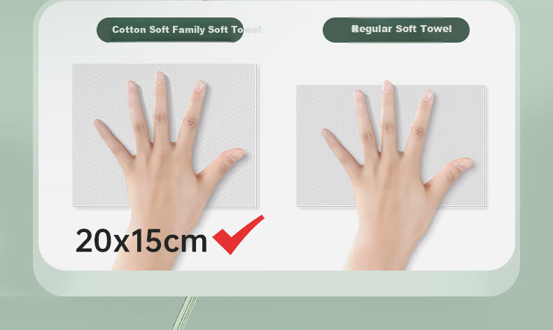 FulCotton Baby Soft Cotton Wipes [80 Sheets * 6 Packs], Facial Wipes, Disposable Face Towels, Pearl Texture, Thickened 7