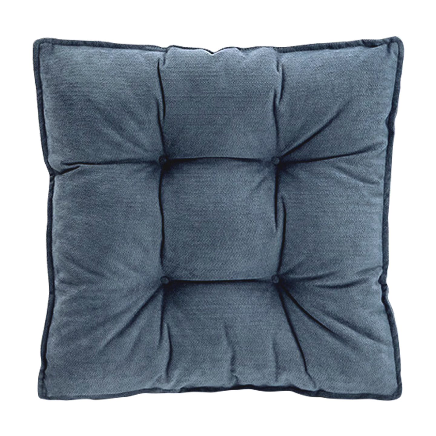 FOOJO Comfortable Thick Non-Pilling Chair Cushion, Tatami Window Seat Pad, Non-Slip Seat Cover, 40*40cm, Indigo Blue
