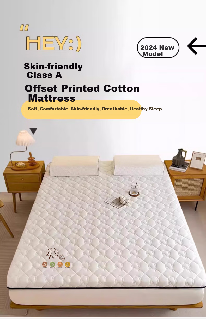 Nanjiren Class A Cotton Mattress, Xinjiang Cotton Mattress Pad, All-Season Student Dormitory Mat, Foldable Soft Pad, 120*200cm 1