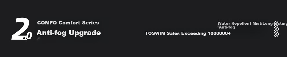 TOSWIM Swimming Goggles, Waterproof And Anti-Fog, High-Definition, Suitable for Men And Women, Large Frame, Fish Belly White, -2.00 Diopters 1