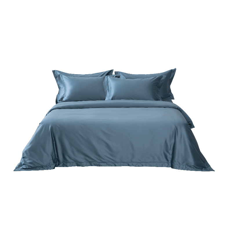LINPURE 140-Thread Count Long-Staple Cotton Four-Piece Bedding Set Celadon 1.5m Bed 200x230cm Premium Home Bedding Set