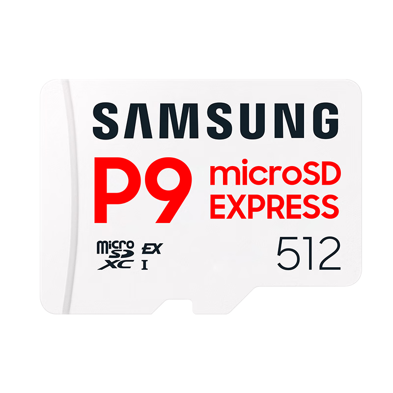 SAMSUNG 512GB TF (MicroSD Express) P9 Solid State Storage Card for Switch 2 Game Console, Sports Camera, Drone Memory Card, 800MB/s Read Speed
