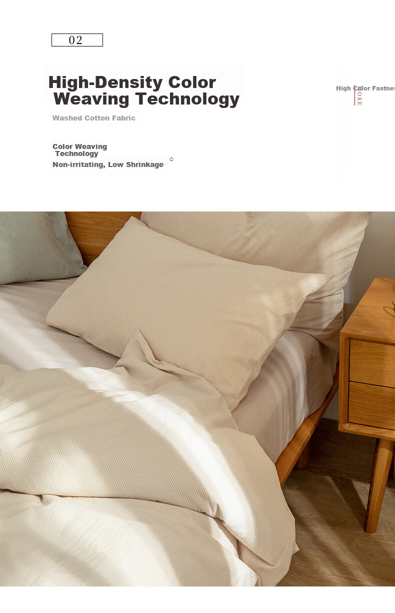 Sushidai Single Duvet Cover, Class A Color-Woven Pure Cotton, Washed Cotton Duvet Cover, All-Cotton Single Bed Cover, Mimi Tiao, 220*240cm 4