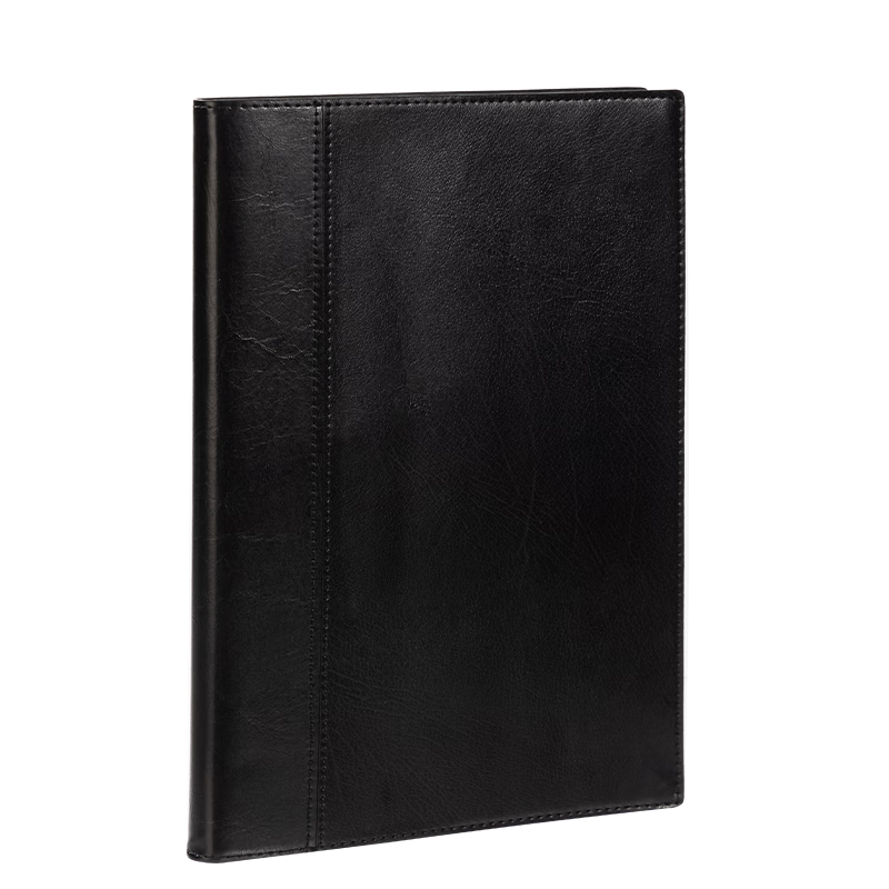 Deli 32K 120-Sheet Fashion Contrasting Color Business Leather Notebook, Meeting Journal, Notebook, Diary, Office And Study Notebook 7912