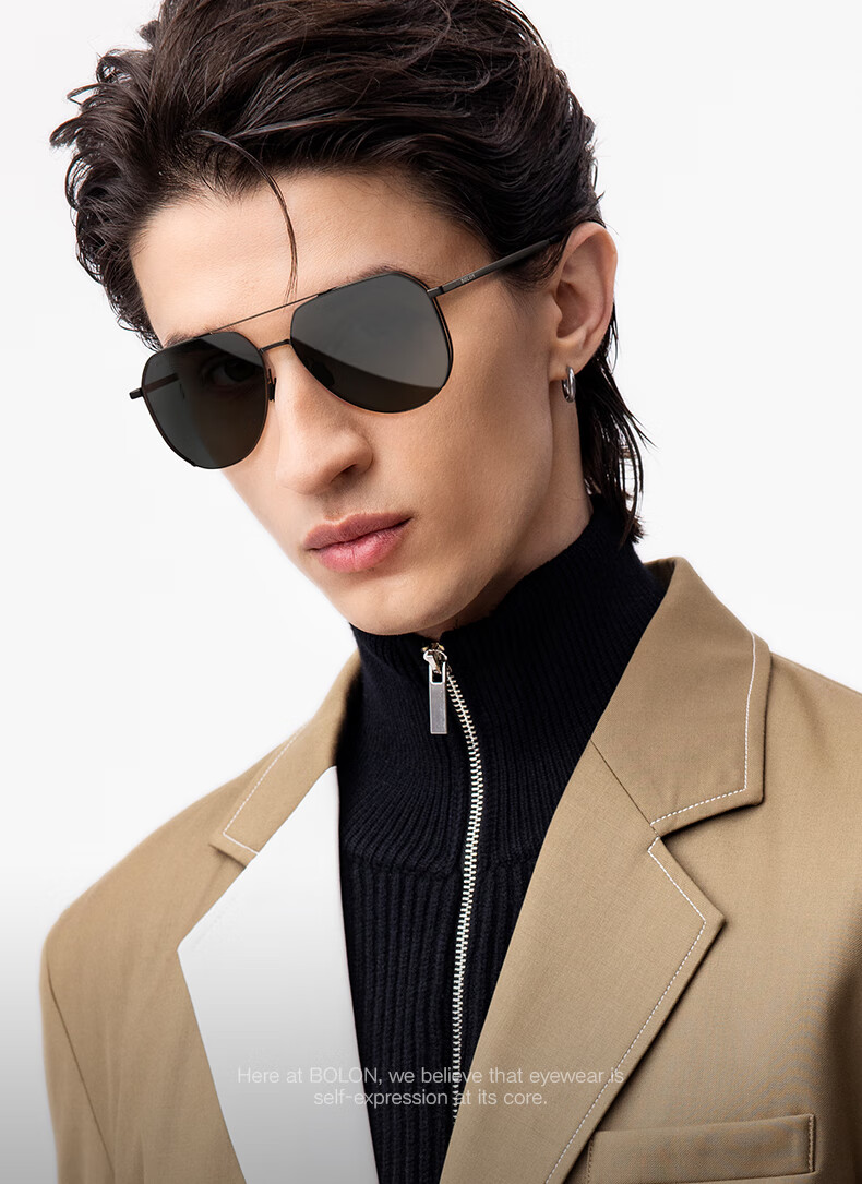BOLON Sunglasses, Polarized Driving Fishing Sun Protection Glasses for Men, Toad-Shaped Glasses, Gift for Boyfriend, Trendy BL8122 D11 1