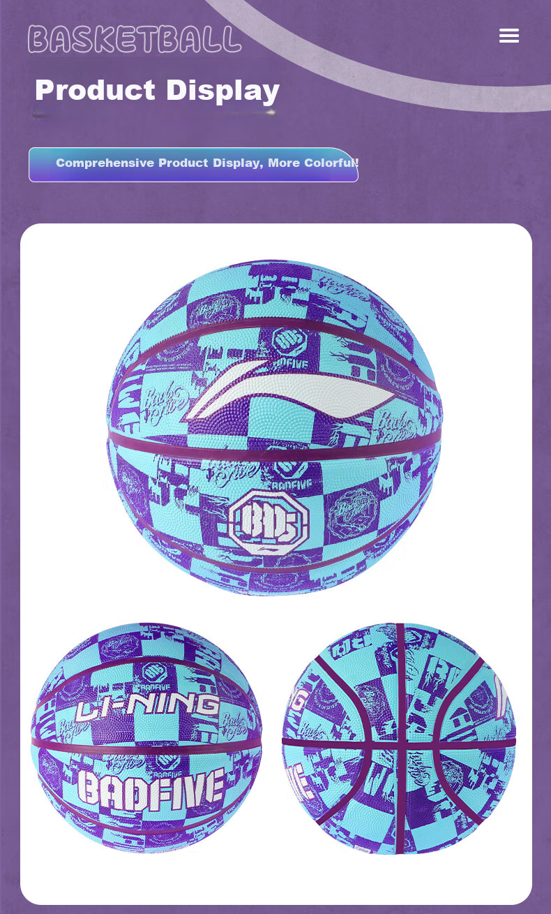 Li-Ning Basketball, Size 7, for Training And Competition, Suitable for Adults, Children, Teenagers, Middle School Students, Indoor And Outdoor Use, Standard Size Seven Rubber Basketball 14