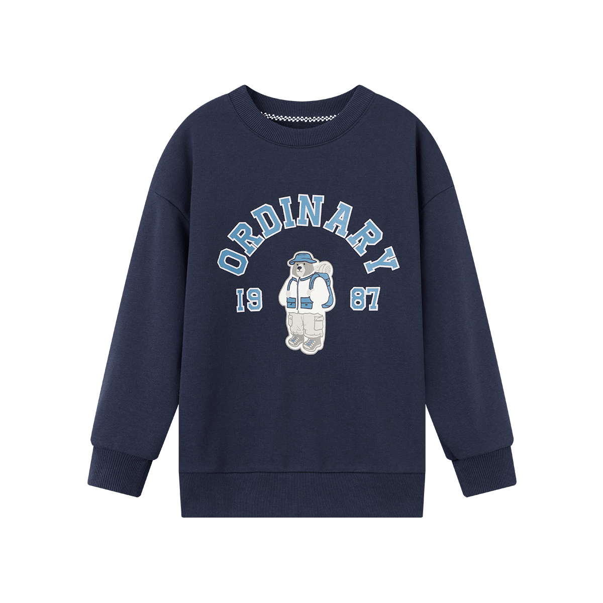Duoduo Kids 2026 Spring Autumn College Bear Sweatshirt Boys Casual Sports Top Comfortable Long Sleeve Base Layer for Older Children