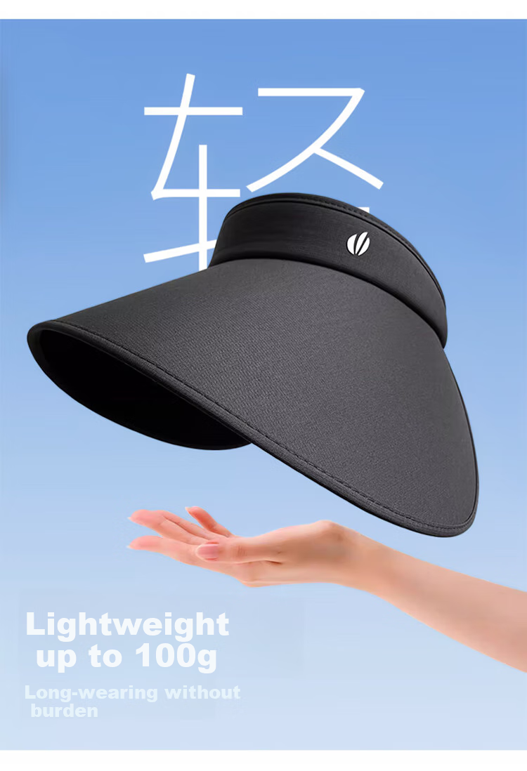 FitonTon Sun Protection Hat for Women, Summer Wide Brim Sunhat, Outdoor Visor UV Protection Hat, Foldable Ombre Hat 2