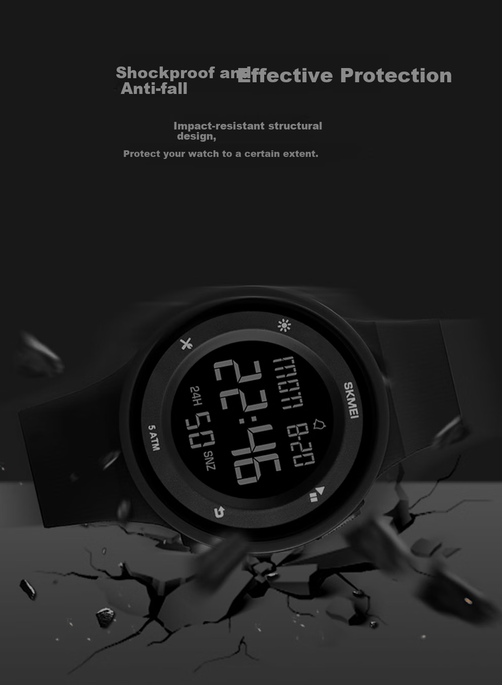 Skmei Student Digital Watch for Middle And High School Students, Teenagers' Sports Watch, Children's Alarm Clock, Time-Telling Watch, Birthday Gift 2045 5