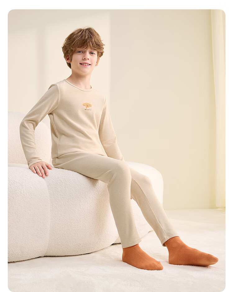 Balabala Girls' Underwear Set 2-Piece Children's Autumn Winter 2025 Antibacterial Cotton Pajamas 11