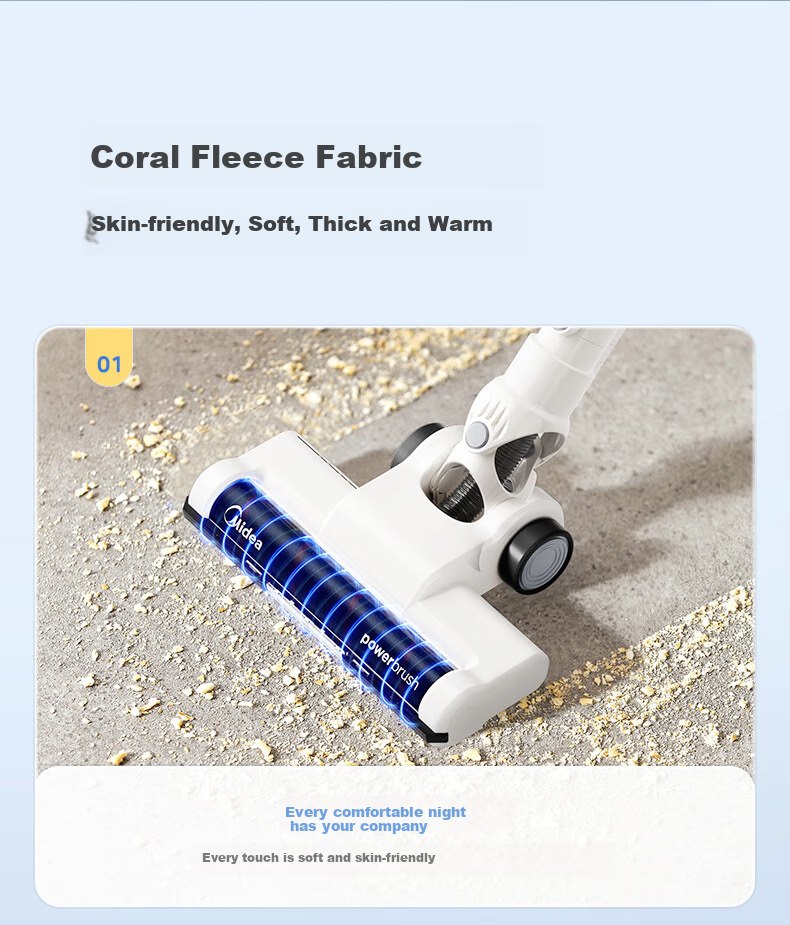 Midea Cordless Vacuum Cleaner, Household Pet Handheld Vacuum, Powerful Suction, Lightweight, Car-Mounted, Long Battery Life, Carpet And Pet Hair Suction Device Q2 7