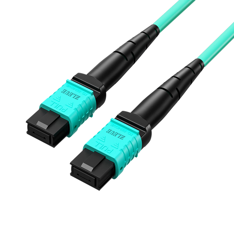 8-Core MPO-MPO Fiber Optic Patch Cord Female B Polarity Compatible MTP OM3 Multimode 10G/40G/100G Optical Module Bundle Fiber Cable 20m Q3-PP820