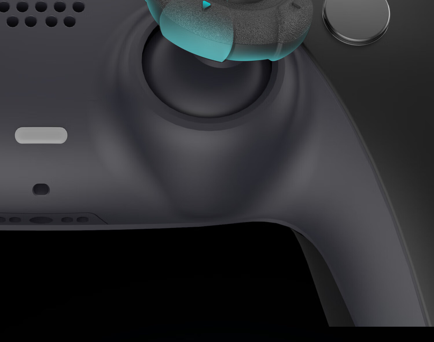 Jixiang National Version PS4 PS5 Controller Cat Claw Joystick Cap, NS Pro Game Controller Key Cap Silicone Accessories, Compatible with PS4/PS5/NS Pro, Pink Blue 18