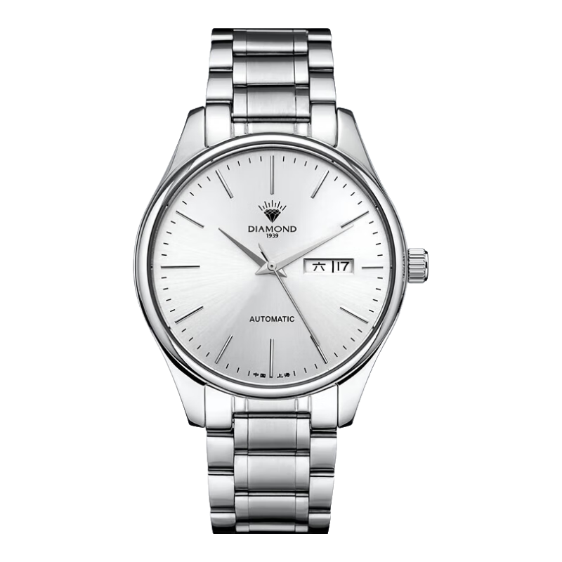 Zuanshi Shanghai Zuanshi Men's Automatic Mechanical Watch, Simple Transparent Caseback S101 Business Men's Watch, Birthday Gift