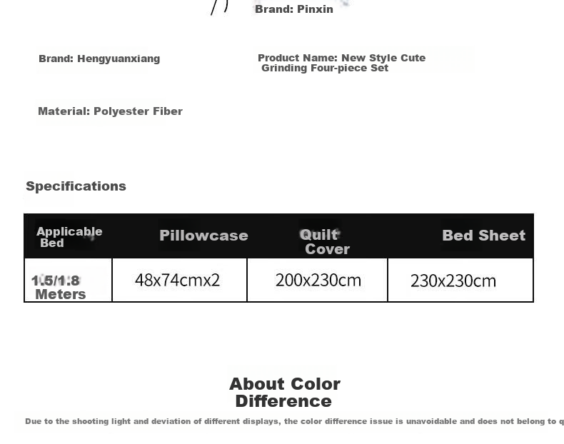 Hengyuanxiang Four-Piece Bedding Set, Thick Cotton Blend, Durable, Ultra-Soft And Skin-Friendly, Autumn And Winter Bedding Set (Duvet Cover 2*2.3m), Purple Hibiscus 10