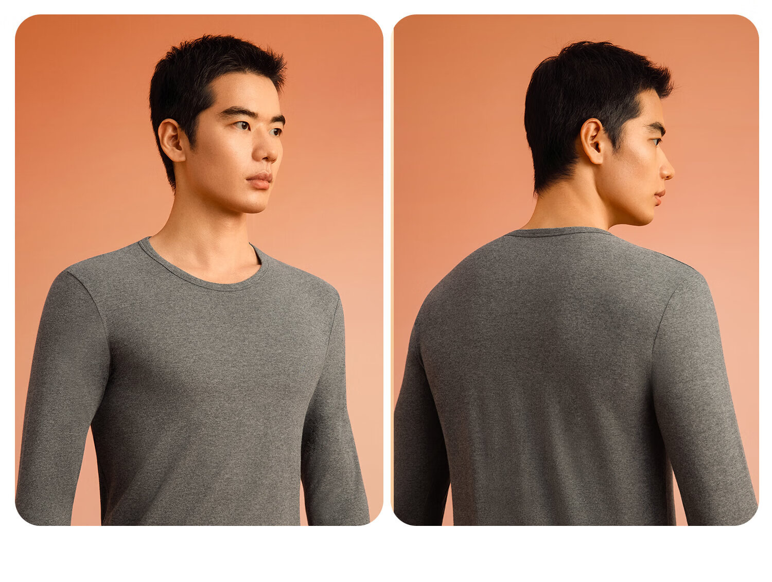 Urban Beauty [Class A Xinjiang Cotton] Men's 100% Pure Cotton Thermal Underwear Set, Antibacterial Autumn Shirt and Pants 15