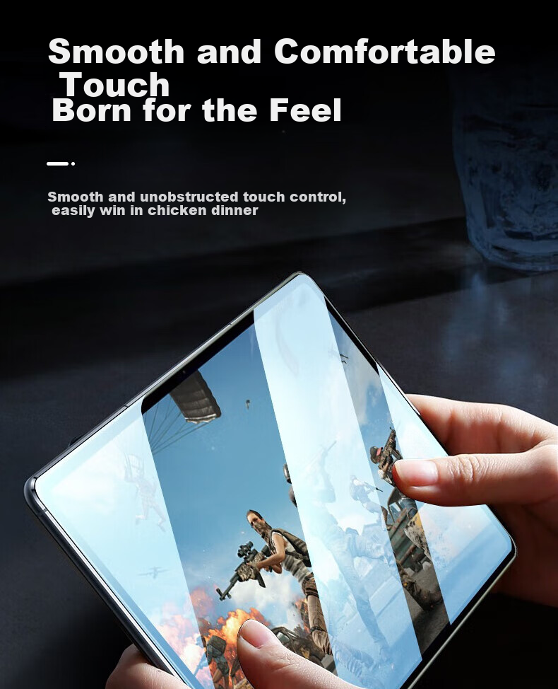 ESCASE Tempered Glass Screen Protector for Huawei MateBook E Go 2022 Model, 12.35-Inch Shatterproof Screen Protection Film, HD Full Glass Film, ES16 Transparent 10
