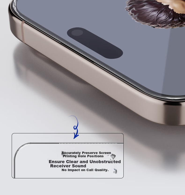 BLUEO Blue Gorilla Tempered Glass Screen Protector for Apple iPhone Air, AR Anti-Glare, High-Definition, Drop-Resistant, Anti-Fingerprint Mobile Phone Protective Film 9