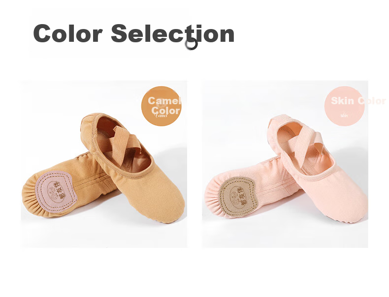Zhiyouban Dance Shoes for Adults, Elastic Fabric, Skin Color, for Exam Preparation And Practice, Ballet Shoes for Children in Skin Color 10