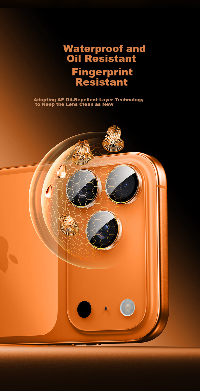 ESR Lens Protector for IPhone 17 Pro/17 Pro Max Camera, Apple 17 Pro/17 Pro Max Rear Camera Cover, Independent Detachable, High-Definition, No Case Protection - Transparent 10