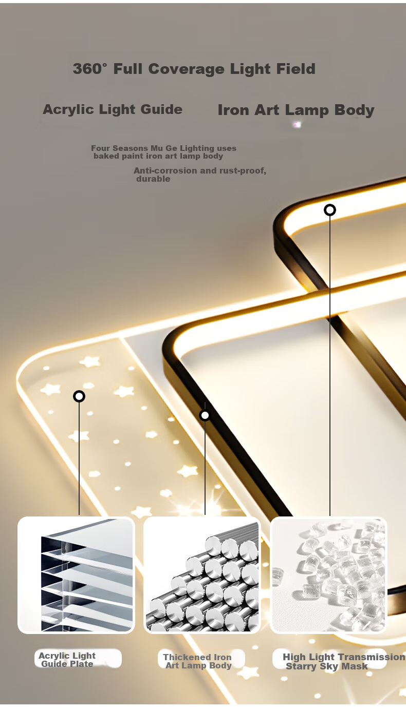 MICOE Living Room Light, Modern Minimalist Stylish LED Ceiling Light, Bedroom Dining Room Main Light, Zhongshan Lighting Fixture 13