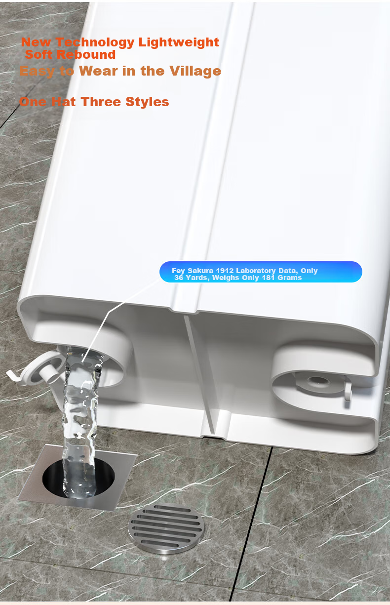 Dongfangliangjie Household Mop, All-In Cleaning, Scraper Plate Mop, Extra Large 50cm Scraper Plate with Bucket, Hands-Free Mop, Floor Cloth 16
