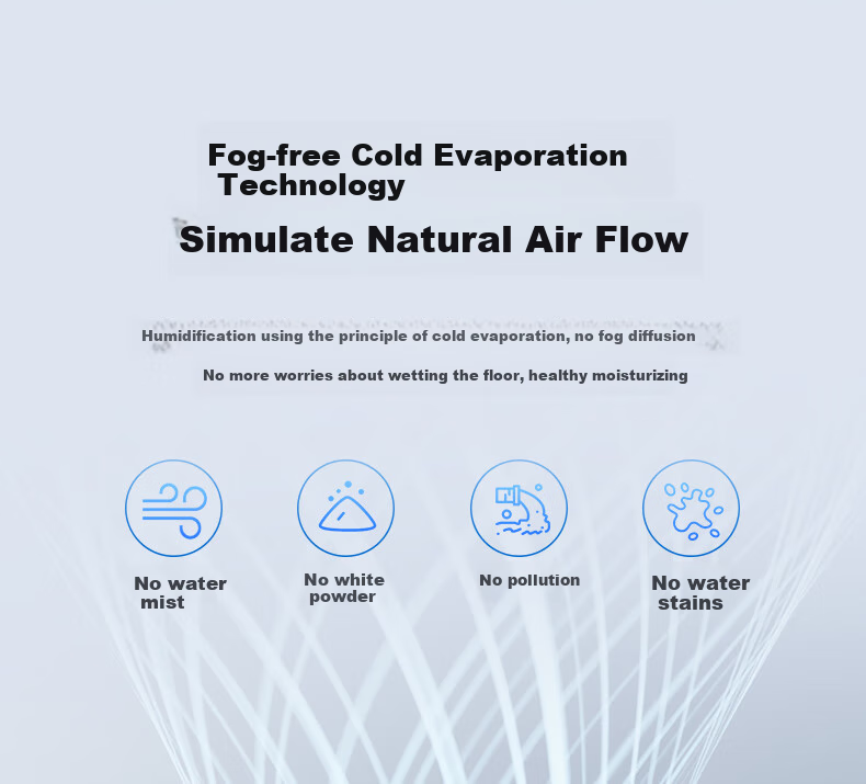 SUPOR Humidifier, No-Mist Hot-Selling, Quiet Operation, Large Capacity, High Mist Output, for Office And Bedroom Use, Home-Use Mist-Free Humidifier, Air Conditioner Fan Companion, 33A 8