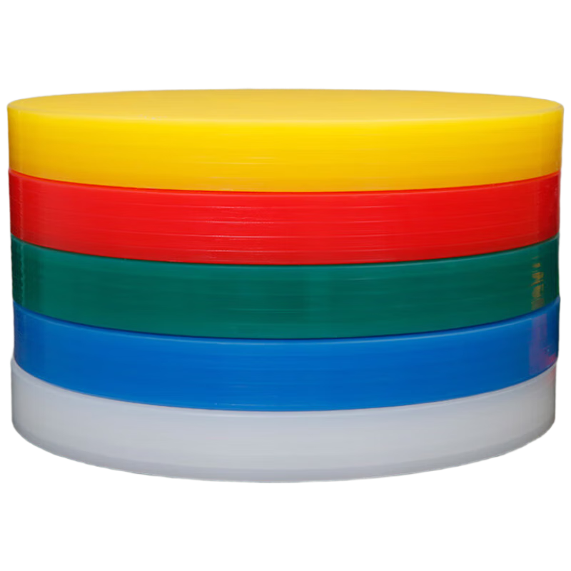 Universal Round Layered PE Cutting Board 45x8cm Meat and Vegetable Chopping Board Bone Chopping Plastic Green