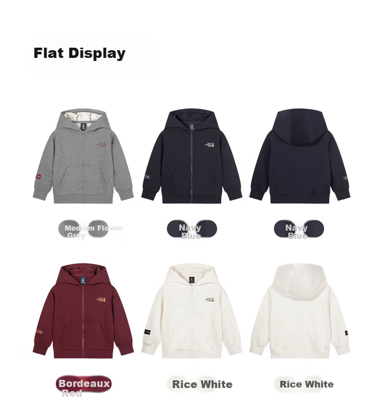 Hush Puppies Kids Knit Jacket Boys Big Kids Casual Hoodie Girls Hooded Sweatshirt Off-White 120 6
