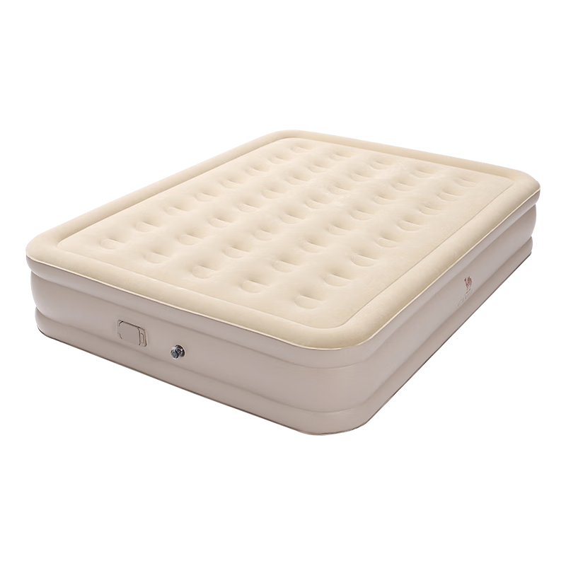 CAMEL Automatic Inflatable Mattress with Built-In Pump, Elevated Camping Sleeping Pad, Floor Mat, 173BA9C040B, Sand Color