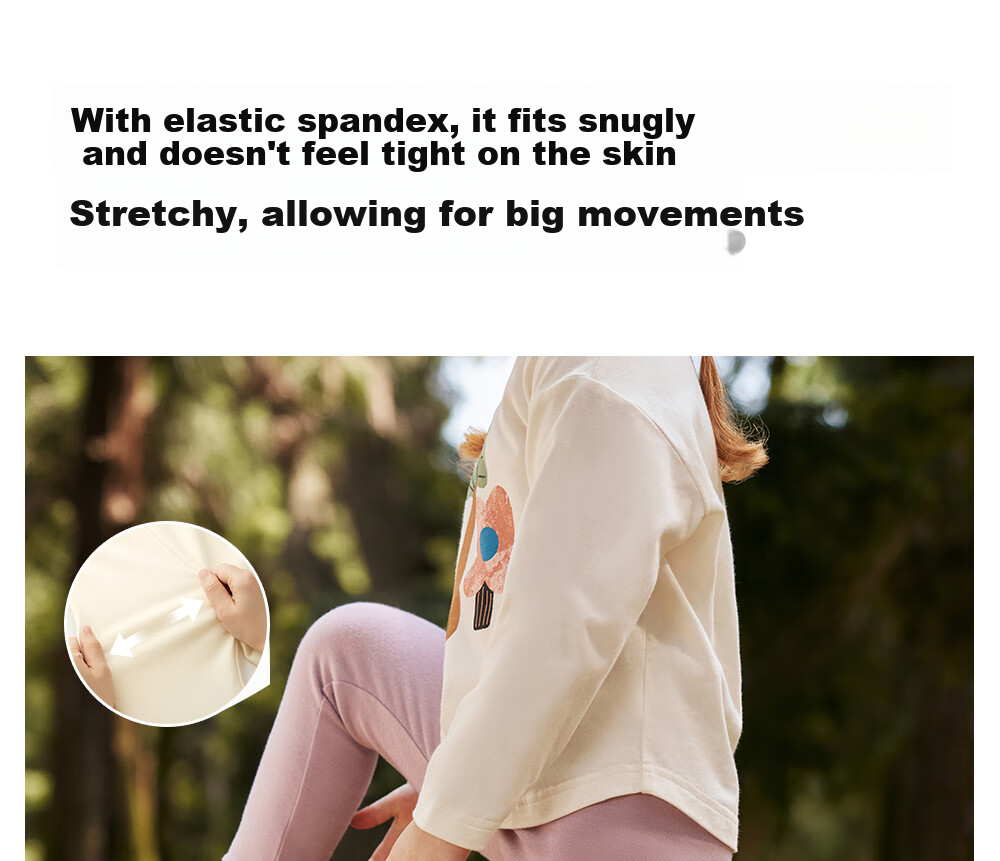 Beitaisi Girls' Leggings Socks, Spring And Autumn New Style, Children's Outdoor Wear, Soft High-Elasticity Skin-Friendly Breathable Baby Long Pants 14