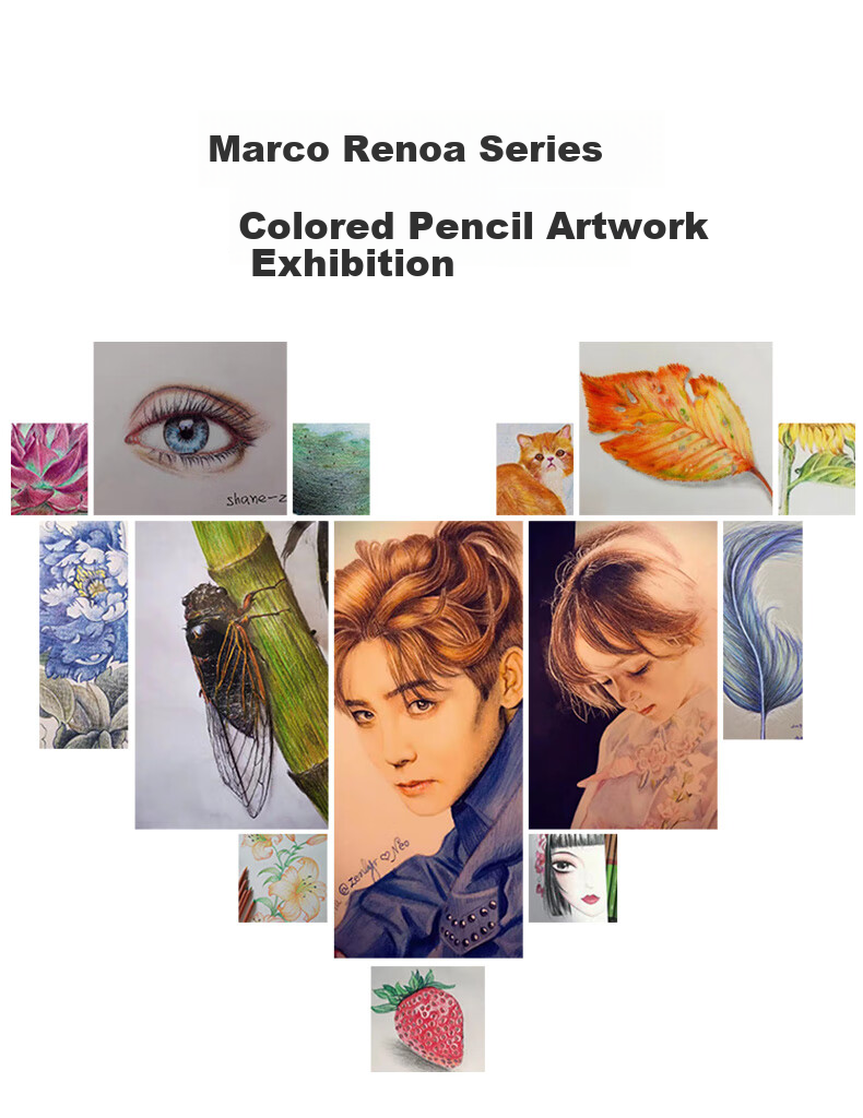 MARCO Renoah Series Oil-Based Colored Pencils Art Student Special Set for Boys And Girls, Students Colored Pencils Birthday Children Graduation Season Gift Renoah [100 Colors Oil-Based] 9