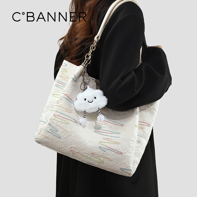 C.BANNER Handbag, Women's Shoulder Tote Bag, Light Luxury Large Capacity Underarm Bag, Brand Birthday Gift for Girlfriend on May 20