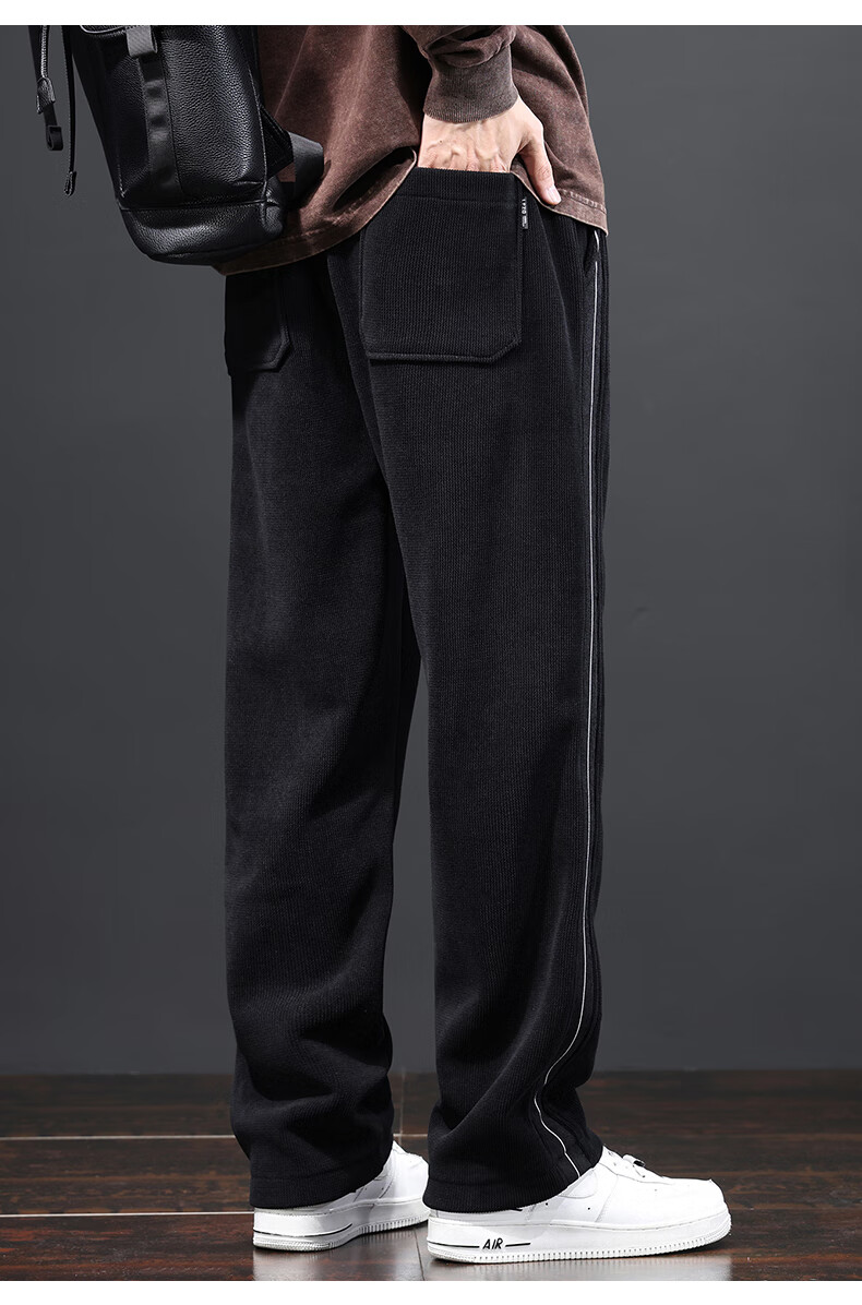 Romon Men's Summer Business Casual Wrinkle-Resistant Non-Iron Straight Fit Dress Pants Dark Gray 32 13