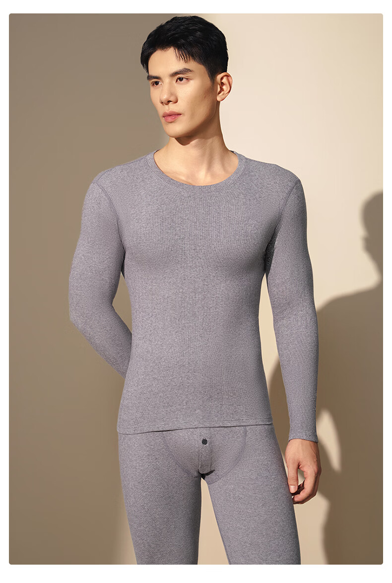 LangSha 25th Anniversary New Arrival [Ren Jialun Star Endorsed Quality] Men's Pure Cotton Antibacterial Thermal Underwear Set 16